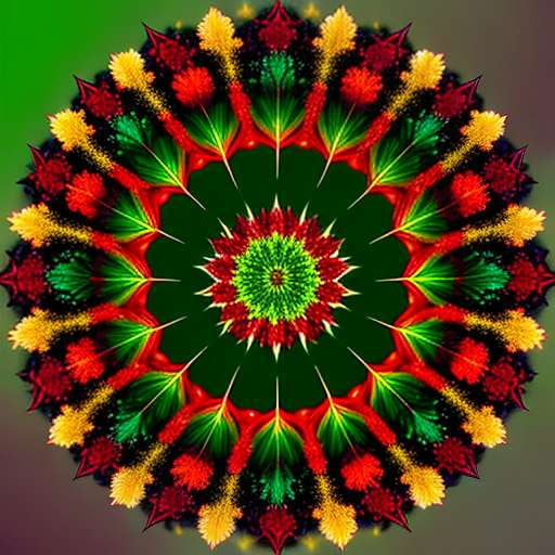 Mandala Poinsettia Midjourney- Create Your Own Festive Artwork - Socialdraft