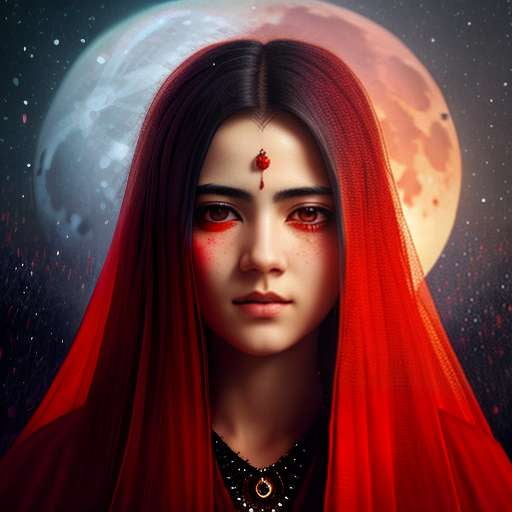 Blood Moon Portrait Midjourney Prompt: Create Your Own Unique Lunar Masterpiece - Socialdraft