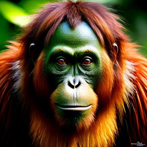 Bornean Orangutan Midjourney Masterpiece Prompt - Socialdraft