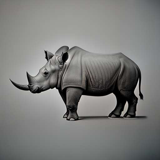 Rhinoceros Sketch Midjourney: Create Your Own Custom Animal Art - Socialdraft