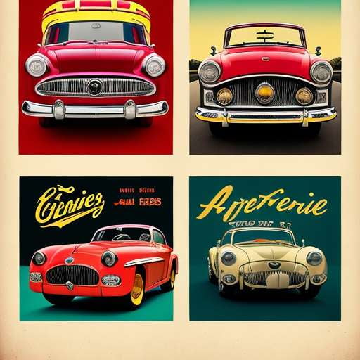 Retro Car Poster Prints for Vintage Enthusiasts – Socialdraft