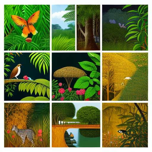 Jungle Wildlife Book Cover Midjourney Prompt - Socialdraft