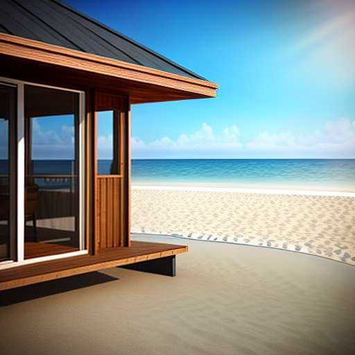 Midjourney Tiny Beach House Prompt - Customizable Image Generator - Socialdraft