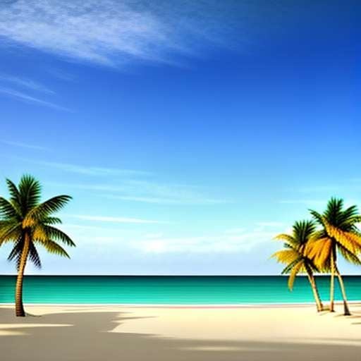 Beach Paradise Midjourney Prompt - Palm Trees Landscape Image Generation - Socialdraft