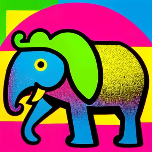 Rainbow Elephant Midjourney Prompt - Customizable Art Prompt for Creativity and Fun! - Socialdraft