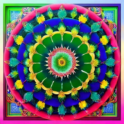 Mandala Midjourney: Framed Art for Mindful Meditation - Socialdraft
