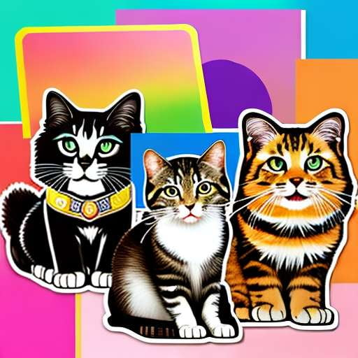 Cat Breeds Sticker Sheet Midjourney Prompts by [Shop Name] - Customizable and Unique Stickers for Cat Lovers! - Socialdraft