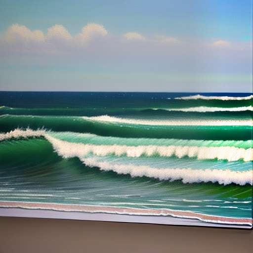 "Seaside Serenity" Midjourney Ocean Waves Landscape Prompt - Socialdraft