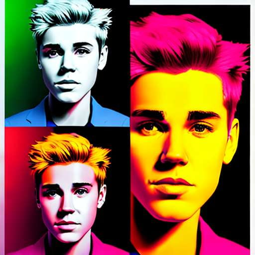Justin Bieber Pop Art Midjourney Prompt - Socialdraft