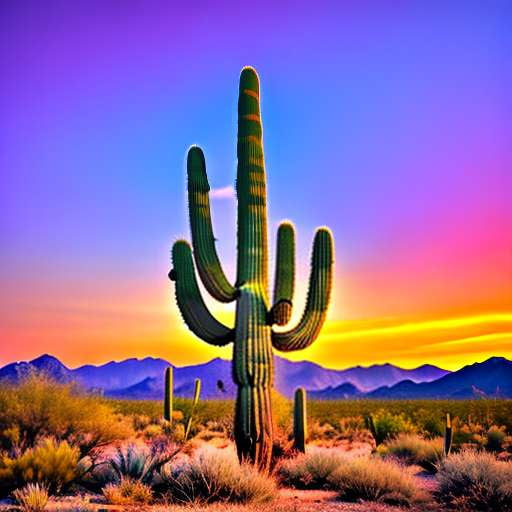 Saguaro Cactus Midjourney: Customizable Desert Scene Prompt - Socialdraft