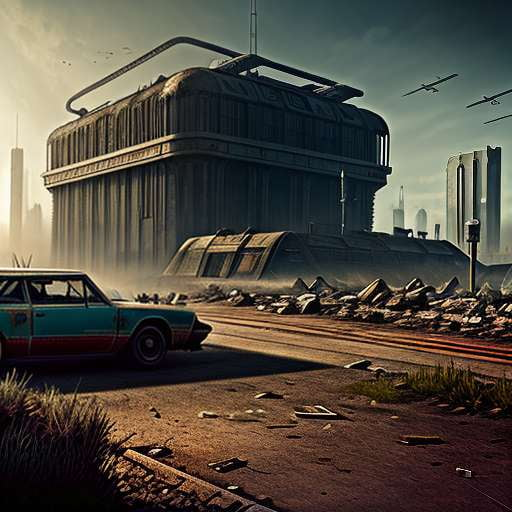 Depleted Cityscape Midjourney Prompt: Create your own Post-Apocalyptic World - Socialdraft
