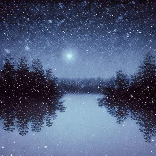 Starry Night Snowflakes Midjourney Prompt for Customized Art Creation - Socialdraft