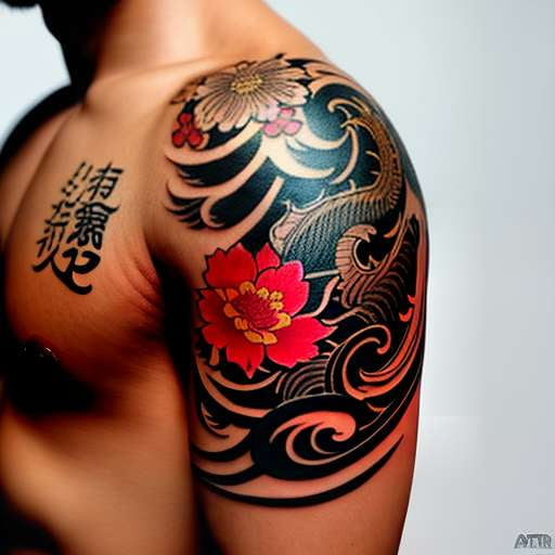 Japanese Tattoo Design Midjourney Prompt: Traditional and Eye-Catching Art - Socialdraft