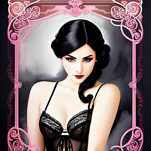Sultry Purple Lace Lingerie and High Heels Midjourney Prompt – Socialdraft