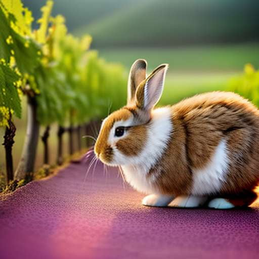 Bunny in Vineyard Midjourney Prompt: Create Your Own Whimsical Scene - Socialdraft