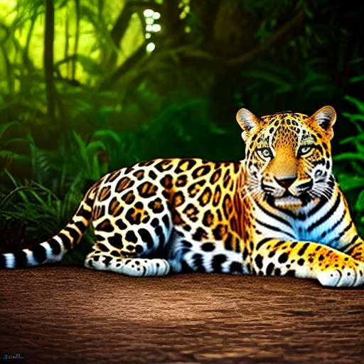 Endangered Jaguar Midjourney Prompt - Customizable Wildlife Art Creation - Socialdraft
