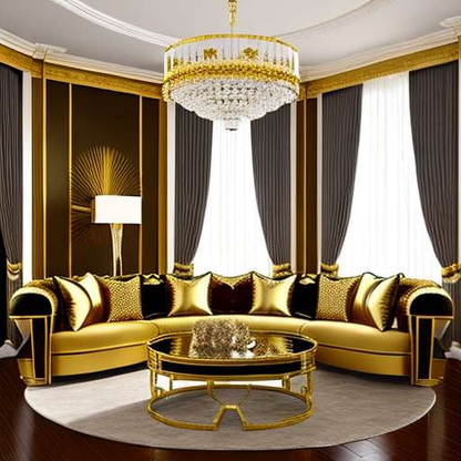 Hollywood Glam Living Room Design with Midjourney Prompts - Socialdraft