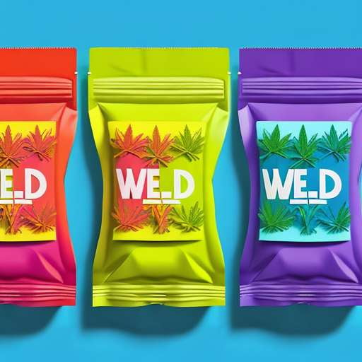 Weed Gummy Packaging Mockups for Cannabis Products - Socialdraft