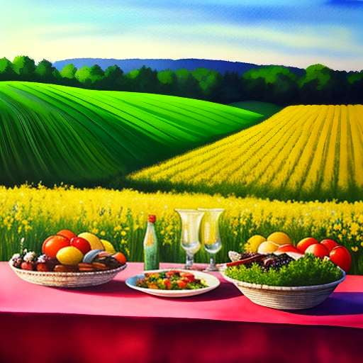 "Farm to Table Grazing Table Midjourney" - Socialdraft