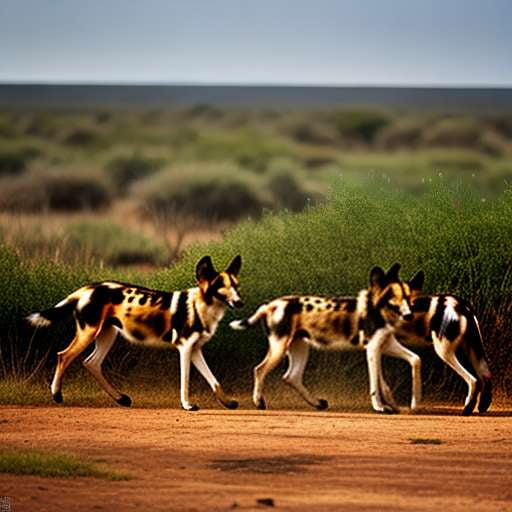 African Wild Dog Midjourney Image Generator - Socialdraft