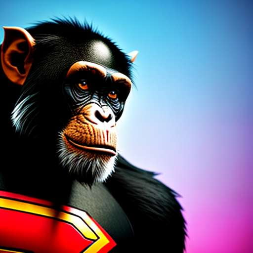 Superhero Chimpanzee Midjourney Image Prompt - Socialdraft