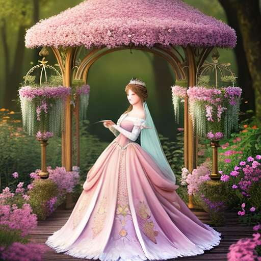Magical Princess Children's Book Cover Midjourney Prompt - Socialdraft