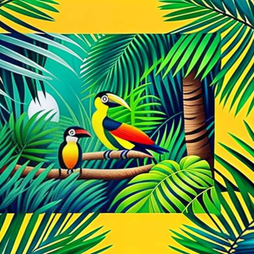 Rainforest Animal Gouache Illustrations - Midjourney Prompts for Image Generation - Socialdraft