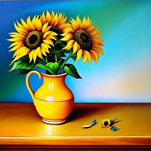Sunflower Still Life Art Generator: Create Your Own Masterpiece - Socialdraft