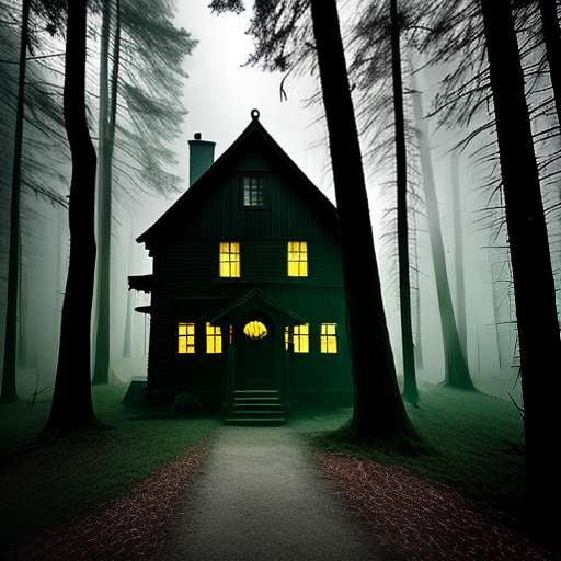 Haunted Witch House Midjourney Prompt - Create Your Own Spooky Forest Escape - Socialdraft