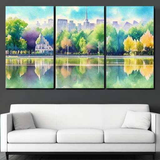 Ultimate Watercolor Destination 3 Panel Canvases for Your Home or Office Decor - Socialdraft
