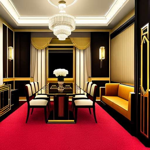Art Deco Dining Room Midjourney Prompt: Design Your Perfect 1920s-Inspired Space - Socialdraft