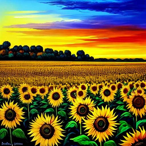 Sunflower Array Midjourney Prompt for Customized Art Creation - Socialdraft
