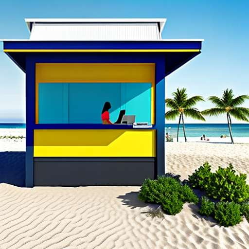 Beachfront Concession Stand Image Midjourney Prompt - Socialdraft