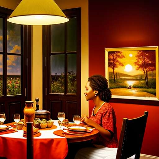 African Romance: Customizable Midjourney Prompt for a Romantic Dinner Menu - Socialdraft