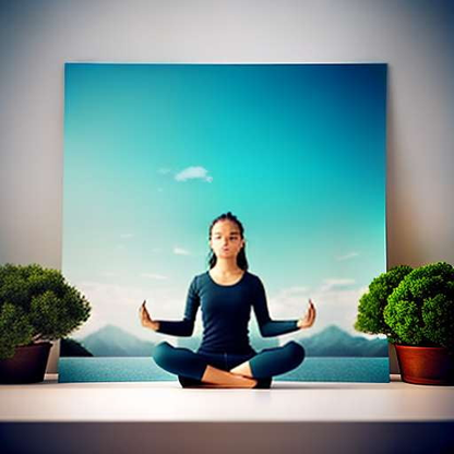 Yoga Studio A-Frame Sign Midjourney Prompt - Customizable Yoga Prompts - Socialdraft