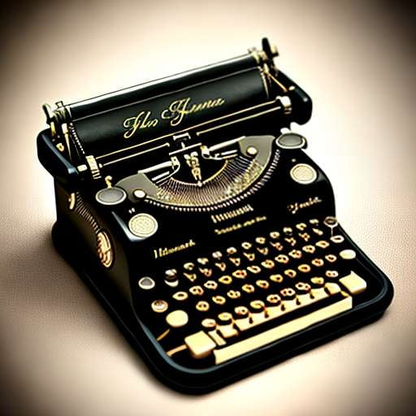 "Vintage Typewriter" Midjourney Prompt for Unique Wedding Invitations - Socialdraft