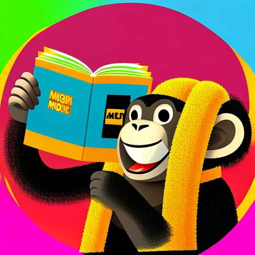 Happy Monkey with Book Midjourney Prompt - Customizable Text-to-Image Creation - Socialdraft