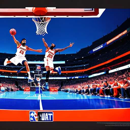 NBA Sports Midjourney Prompt for Action-Packed Image Generation - Socialdraft