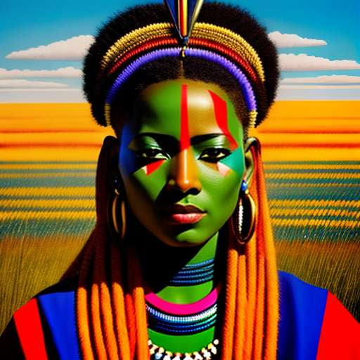 Maasai Warrior Queen Midjourney Prompt for Custom Image Generation - Socialdraft