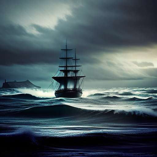 Ghost Ship Midjourney Prompt – Create Your Own Spooky Spectral Seascape - Socialdraft