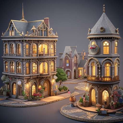 Midjourney 3D Tiny Towns for Custom Miniature Landscaping - Socialdraft