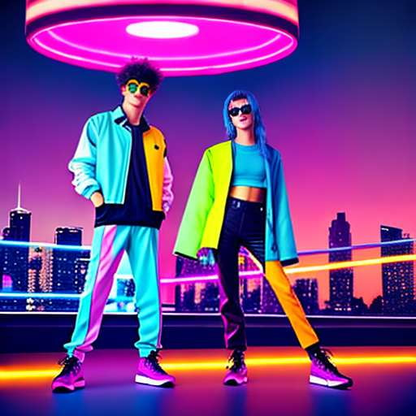 "80s Pop Duo" Midjourney Design Prompt for Custom Image Generation - Socialdraft