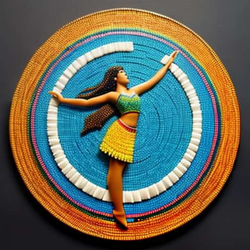 "Hula Girl Mosaic" Midjourney Prompt for Custom Art Recreation - Socialdraft