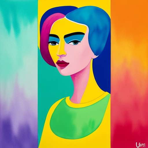 Midjourney Women's Art: Colorful and Expressive Drawings - Socialdraft