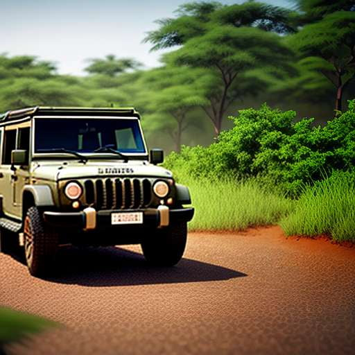 Safari Jeep Adventure Midjourney Prompt - Create Your Own Custom Journey - Socialdraft