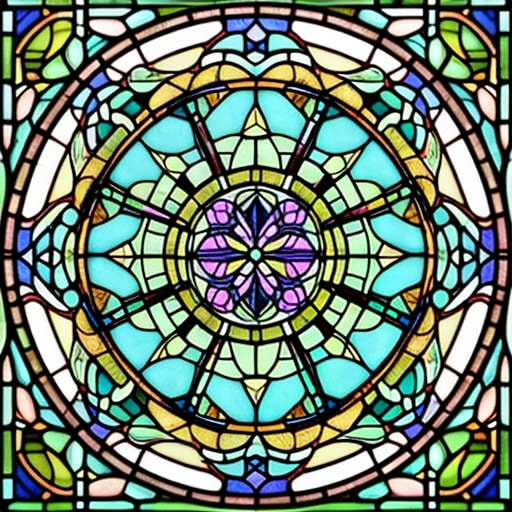 "Custom Libra Stained Glass Midjourney Prompt - Text-to-Image Generation" - Socialdraft
