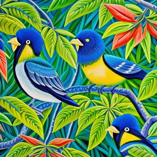 Midjourney Birds Tapestries: Customizable Text-to-Image Prompts - Socialdraft