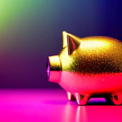 "Sparkle Savings"- Custom Glitter Piggy Bank Creation Midjourney Prompt - Socialdraft