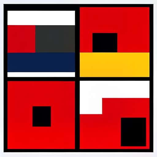 De Stijl Midjourney Prompts: Create Your Own Unique Abstract Art in the Style of Piet Mondrian - Socialdraft