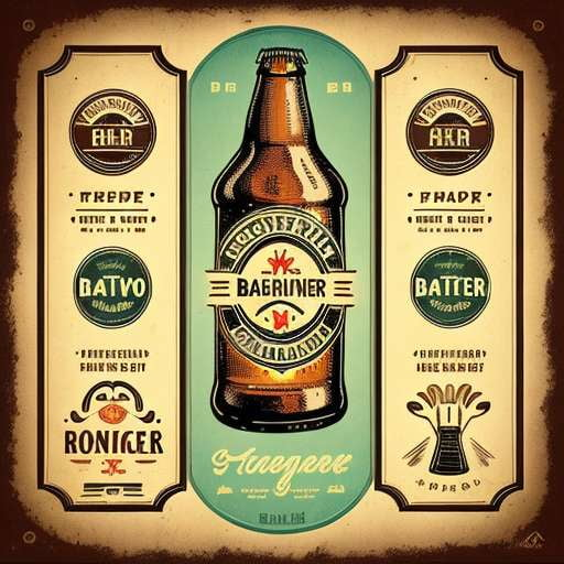 Vintage Beer Label Midjourney Prompts for Custom Designs - Socialdraft